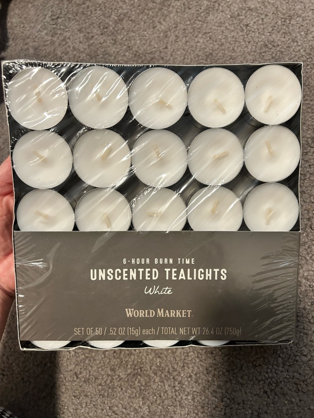 Tealight candles NWT (50 white)